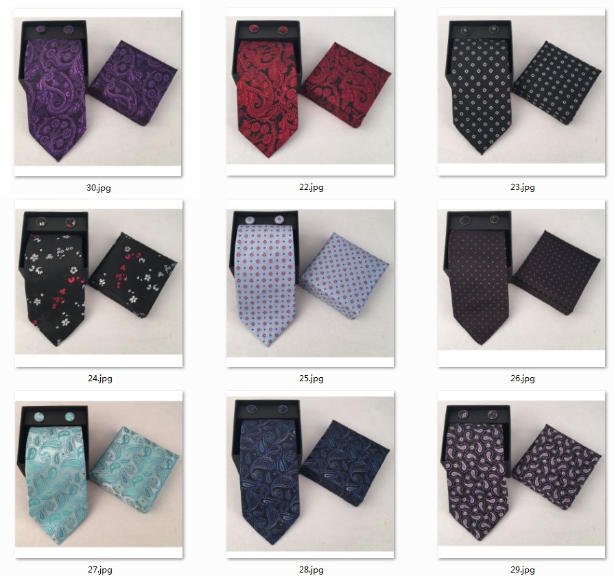 Neck Tie Set Box - طقم ربطة عنق رجالية كاجوال مع