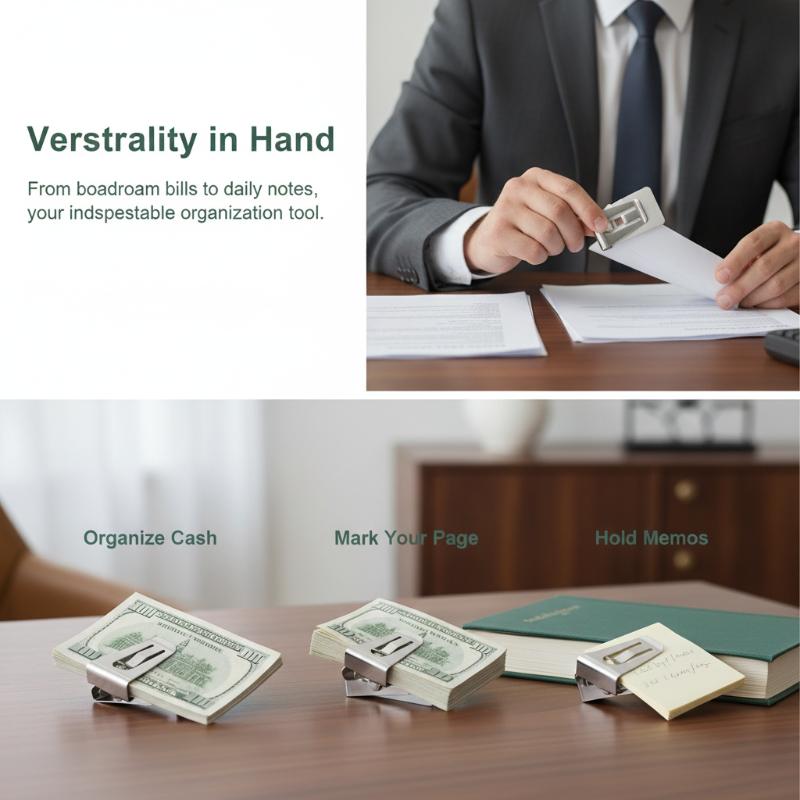 Money Clip Slim - مشبك نقود رجالي نحيف من الفولاذ