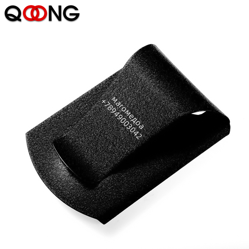 Money Clip Slim - QOONG مخصص حروف الفولاذ المقاوم للصدأ