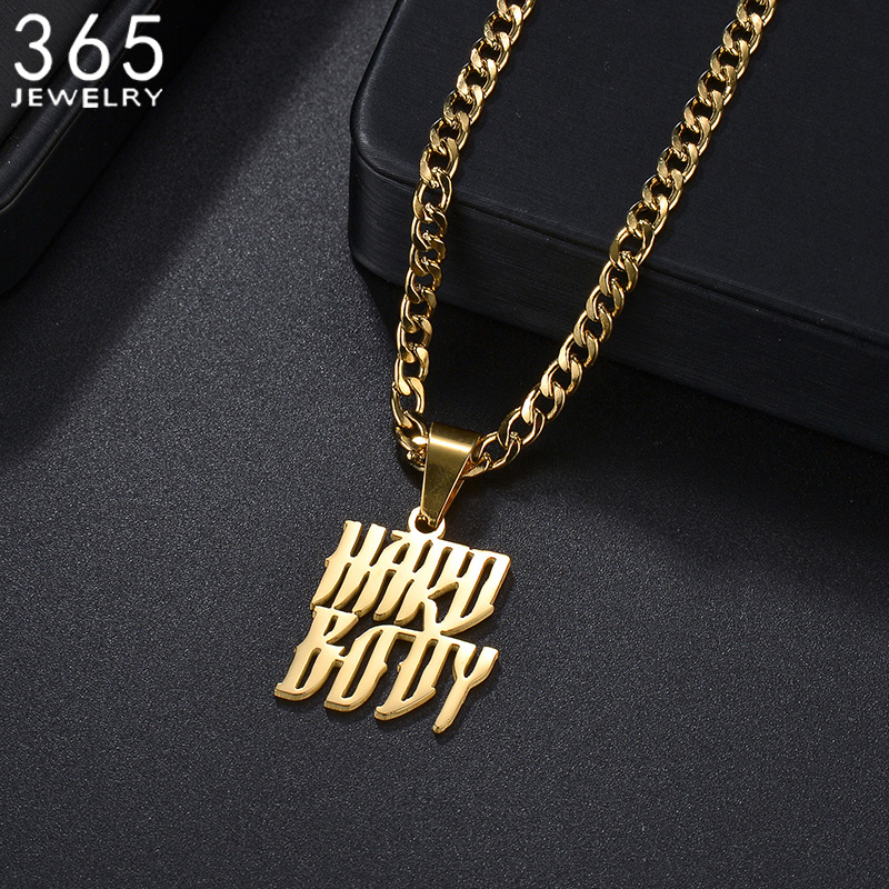 Men Accessories For Birthday Gift - مخصص 2 صفوف أسماء قلادة الكوبية
