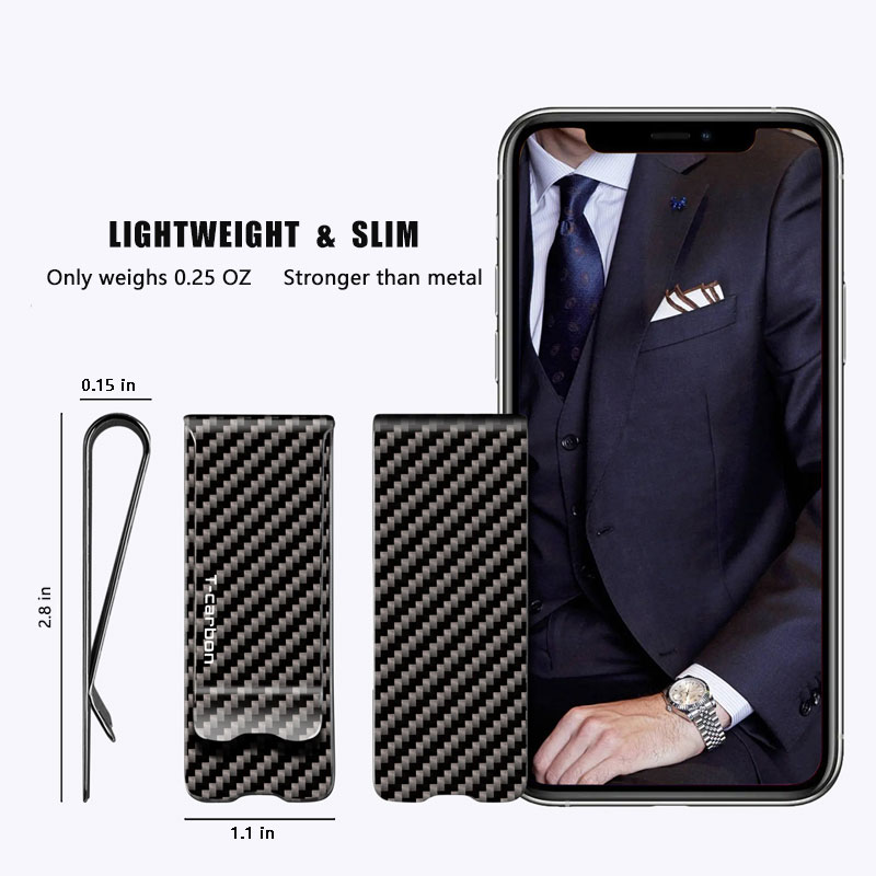 مشبك نقود من ألياف الكربون لبط - مراجعة Money Clip Slim وسعره