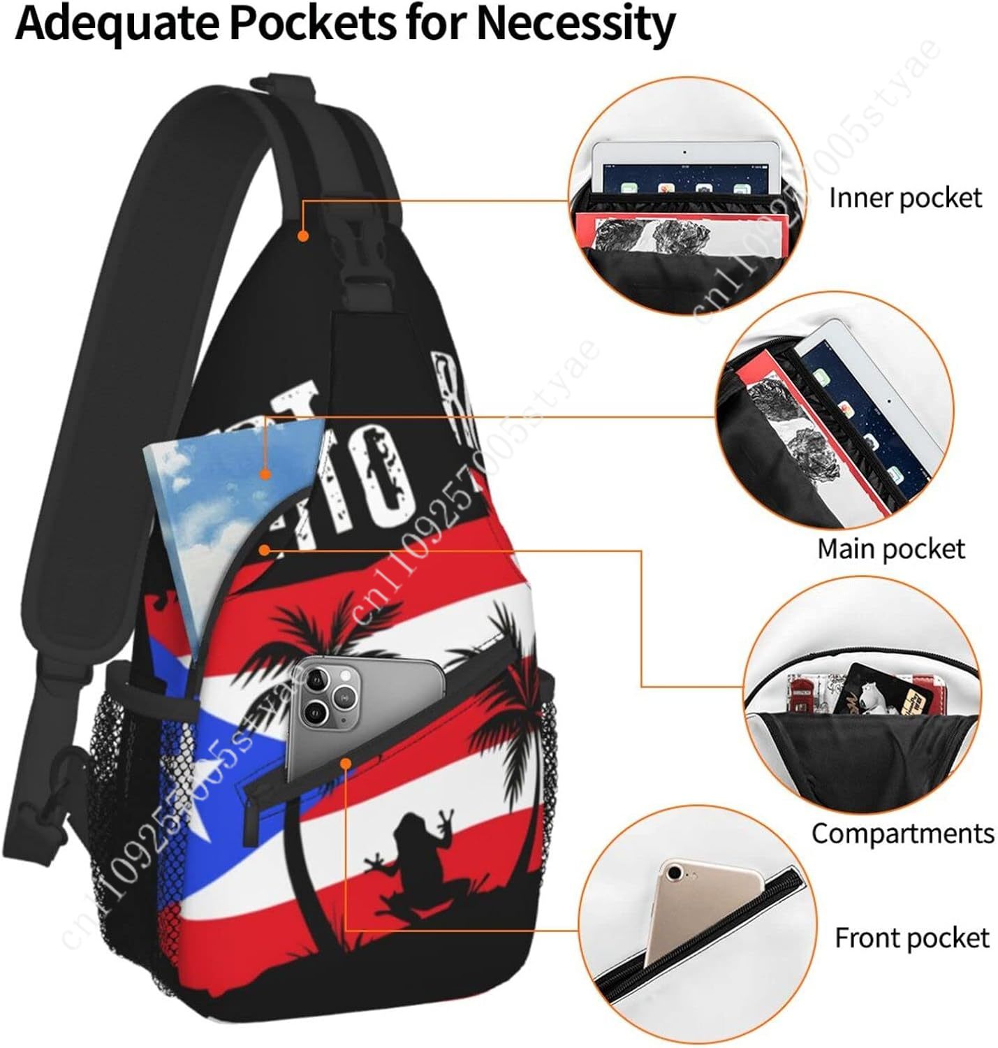 بورتوريكو العلم حقيبة ظهر ذات  - مراجعة Men'S Accessories Travel Bag وسعره