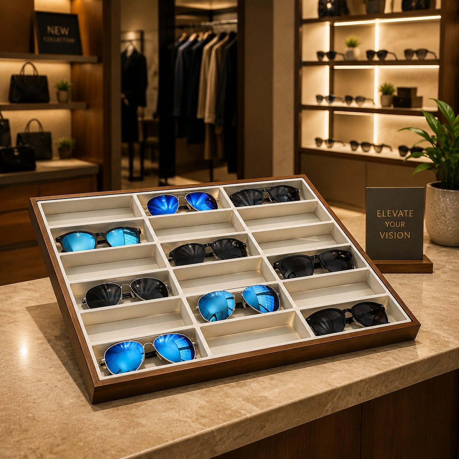 صينية عرض النظارات، صندوق تخزي - مراجعة Men Accessories Store وسعره