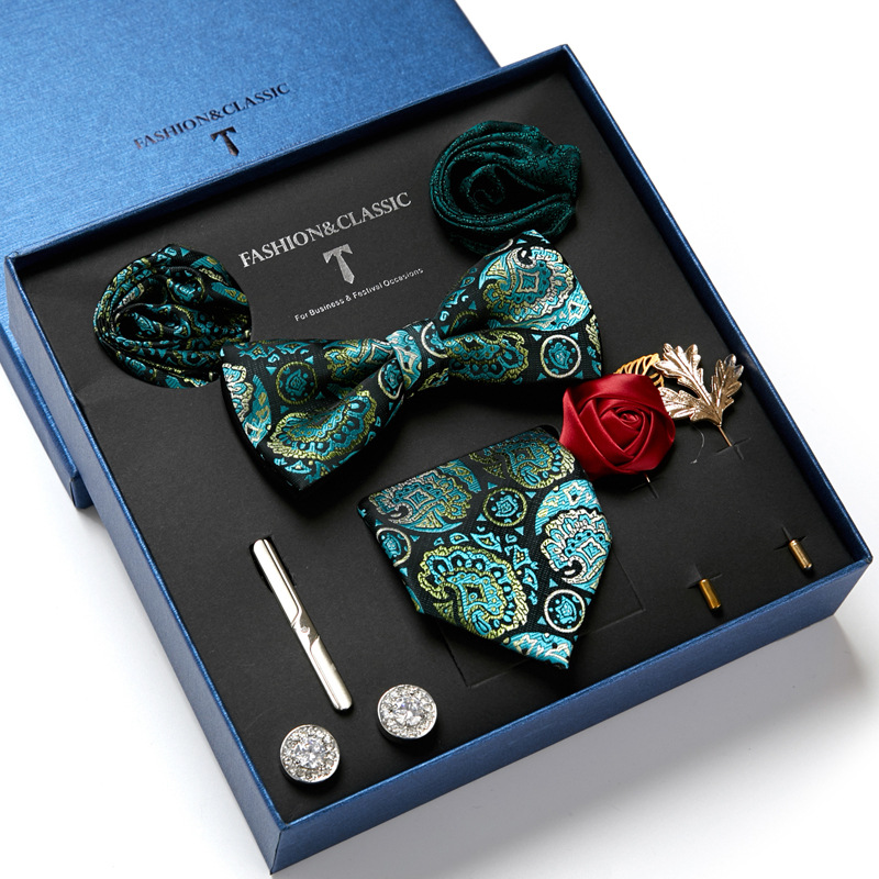الأخضر رجل التعادل هدية صندوق  - مراجعة Neck Tie Set Box وسعره