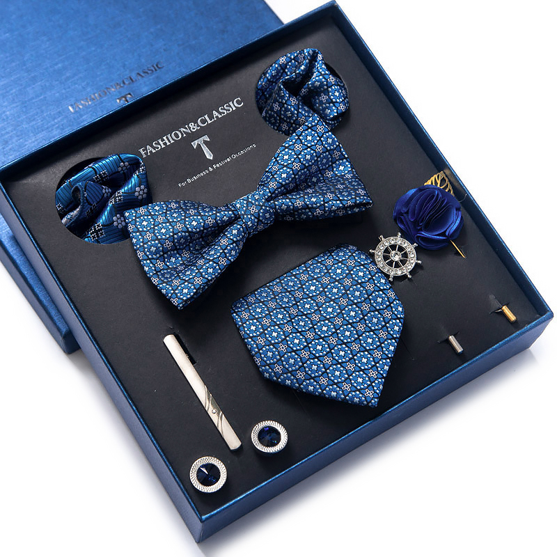 الجملة الكلاسيكية الزفاف هدية  - مراجعة Neck Tie Set Box وسعره