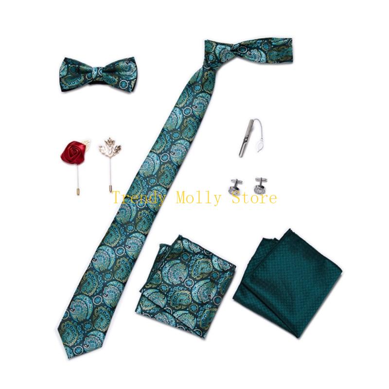 N5KB 9 قطعة مجموعة رابطة عنق أ - مراجعة Neck Tie Set Box وسعره