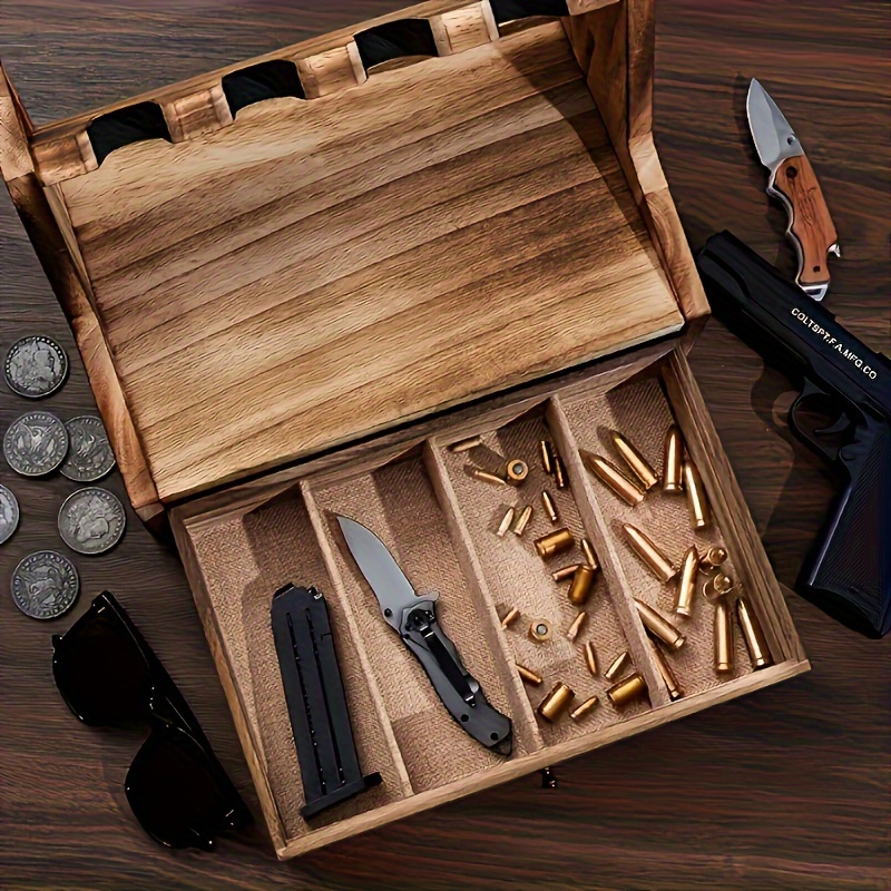 حامل تخزين مسدسات من الخشب الص - مراجعة Men Accessories Store وسعره