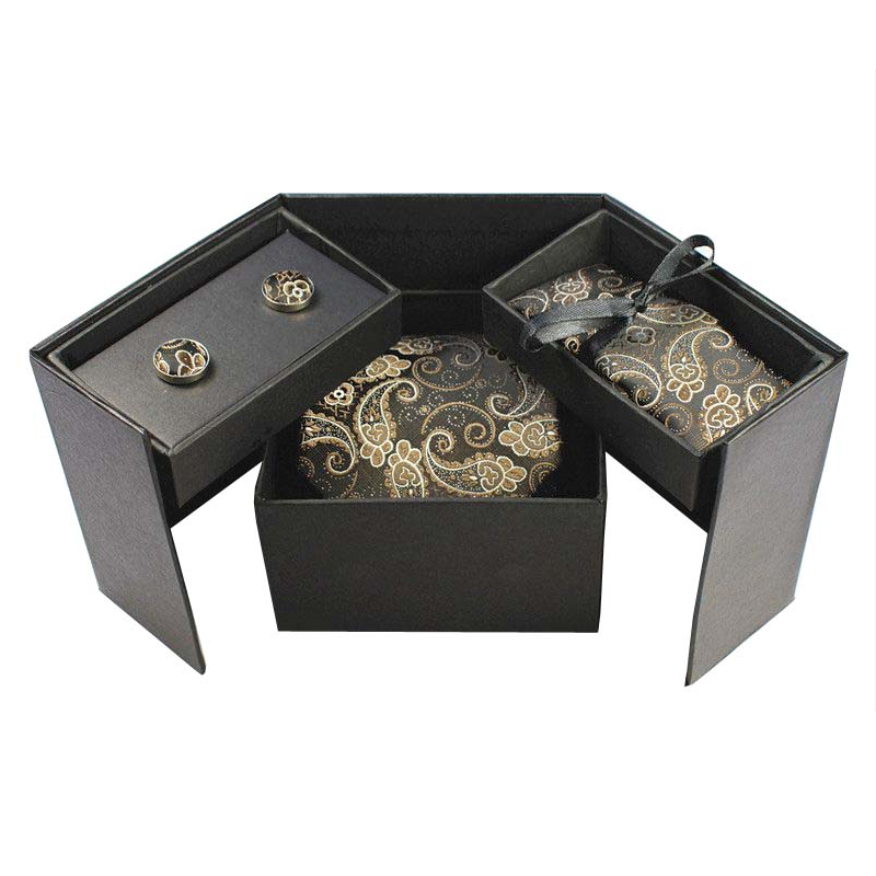 GUSLESON التعادل مجموعة أزرار  - مراجعة Neck Tie Set Box وسعره