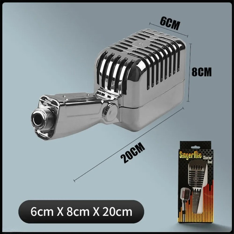 رأس دش إبداعي على شكل ميكروفون - مراجعة Men Accessories Gift وسعره